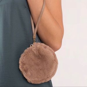 Tobi fuzzy wristlet